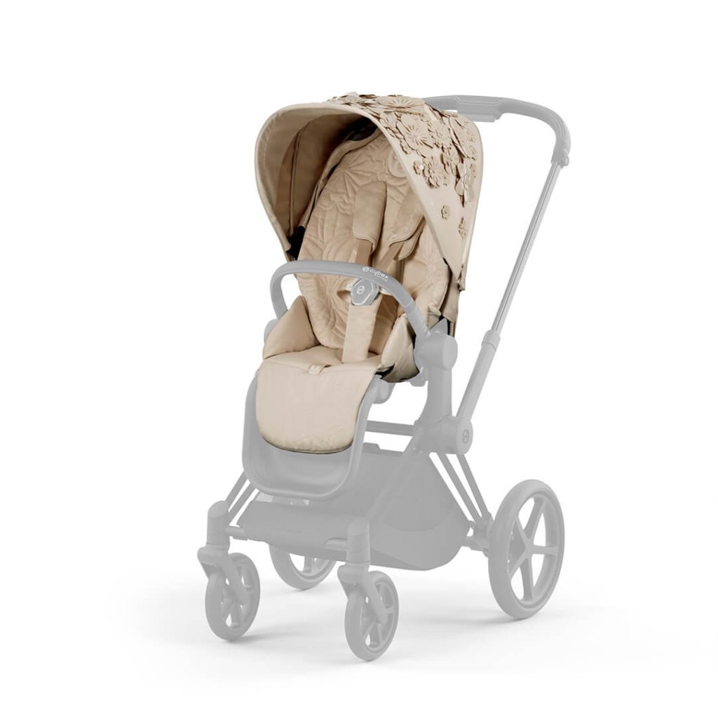 Bambinista-CYBEX-Travel-CYBEX Special Edition Priam Seat Pack - Simply Flower Nude Beige