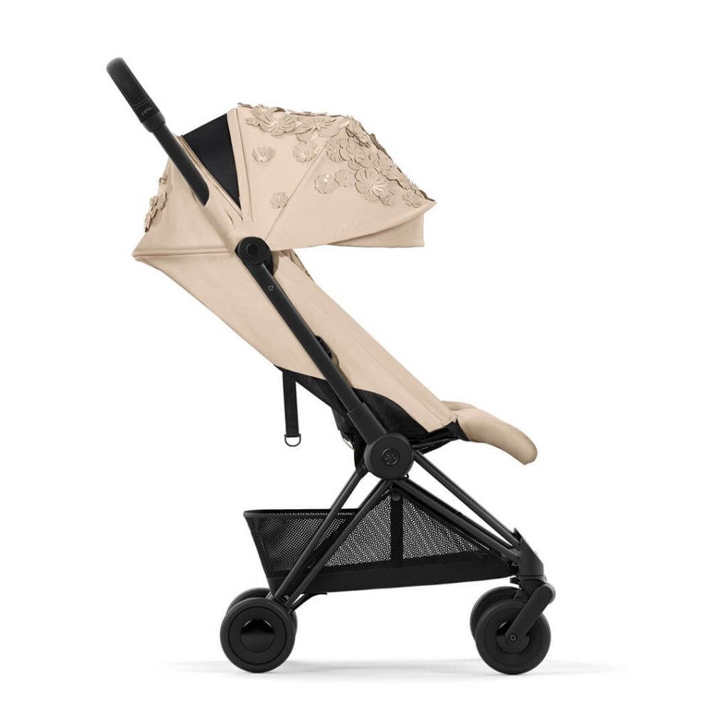 Bambinista-CYBEX-Travel-CYBEX Special Edition Simply Flower COYA Ultra-compact Pushchair - Nude Beige