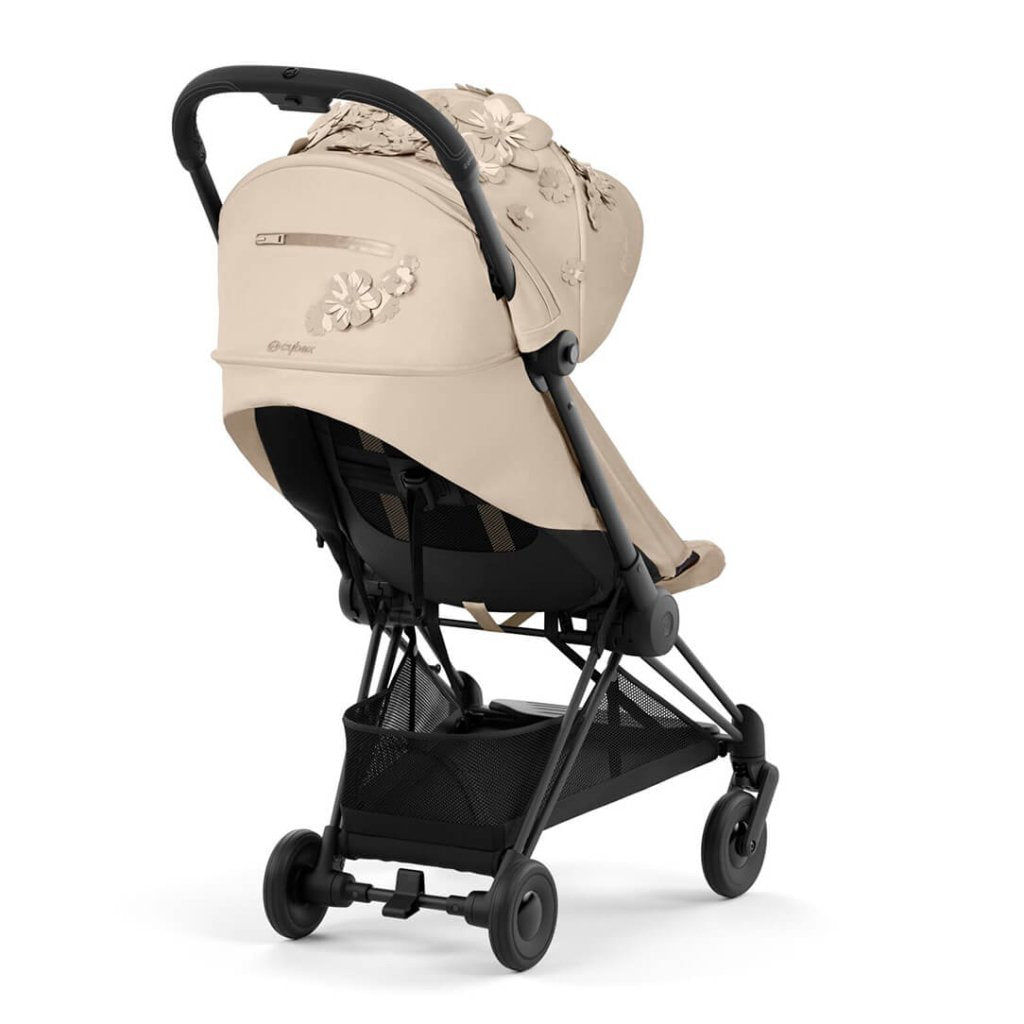 Bambinista-CYBEX-Travel-CYBEX Special Edition Simply Flower COYA Ultra-compact Pushchair - Nude Beige