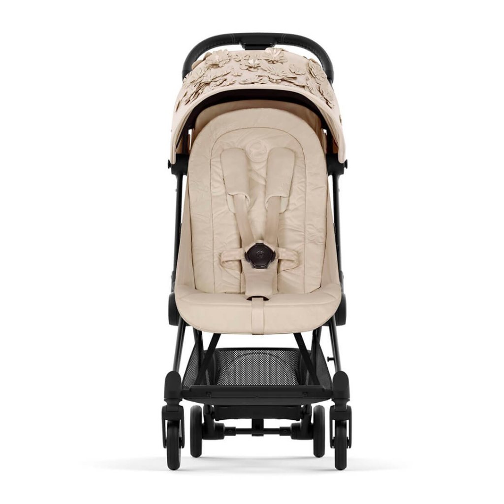 Bambinista-CYBEX-Travel-CYBEX Special Edition Simply Flower COYA Ultra-compact Pushchair - Nude Beige