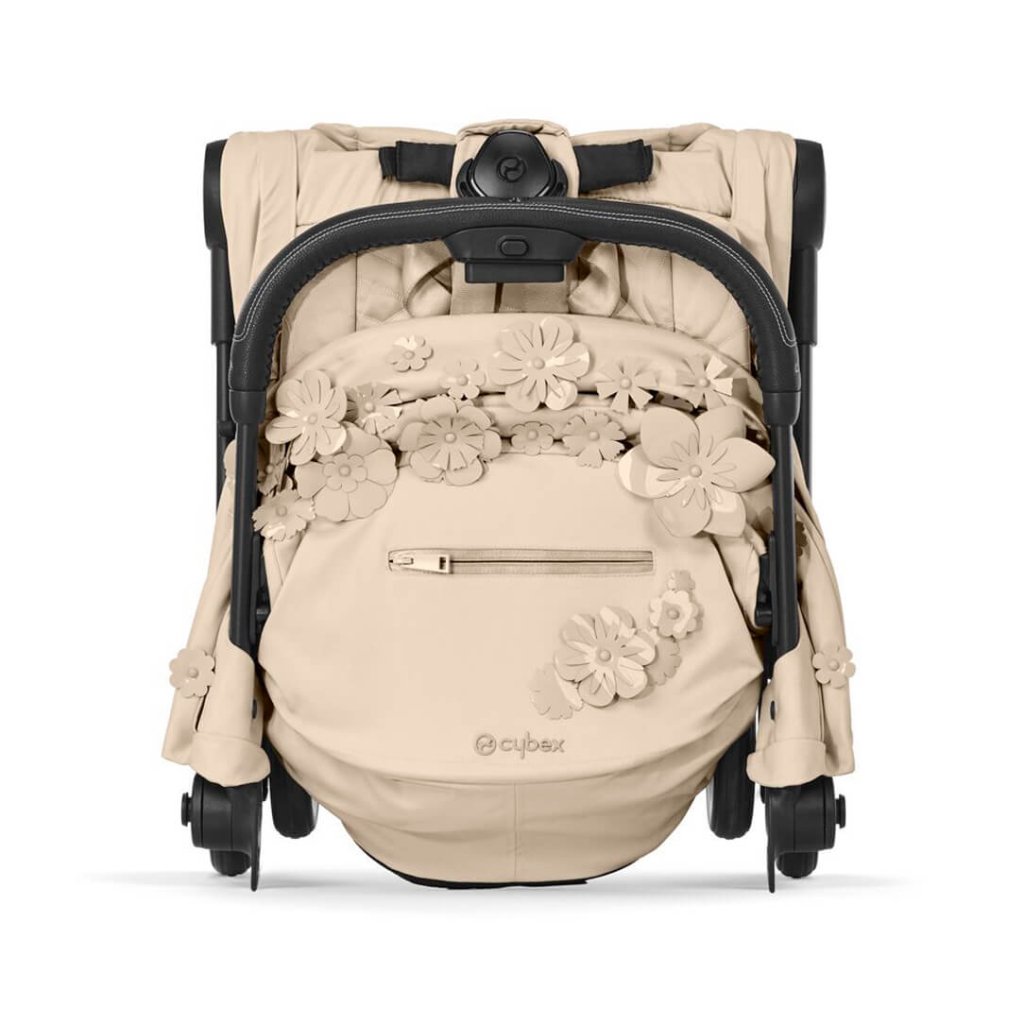 Bambinista-CYBEX-Travel-CYBEX Special Edition Simply Flower COYA Ultra-compact Pushchair - Nude Beige