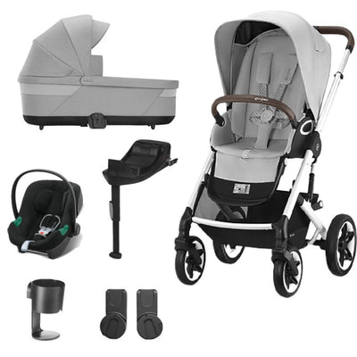 Bambinista-CYBEX-Travel-CYBEX Talos (7 Piece) Comfort Travel System with ATON B2 - Lava Grey