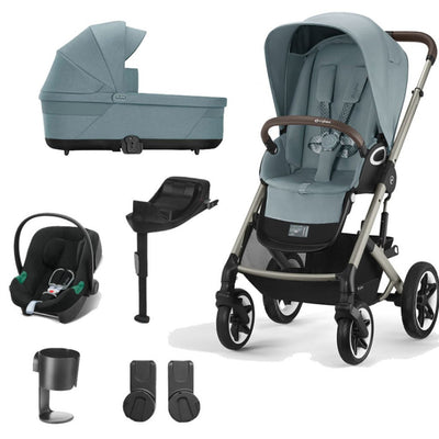 Bambinista-CYBEX-Travel-CYBEX Talos (7 Piece) Comfort Travel System with ATON B2 - Sky Blue