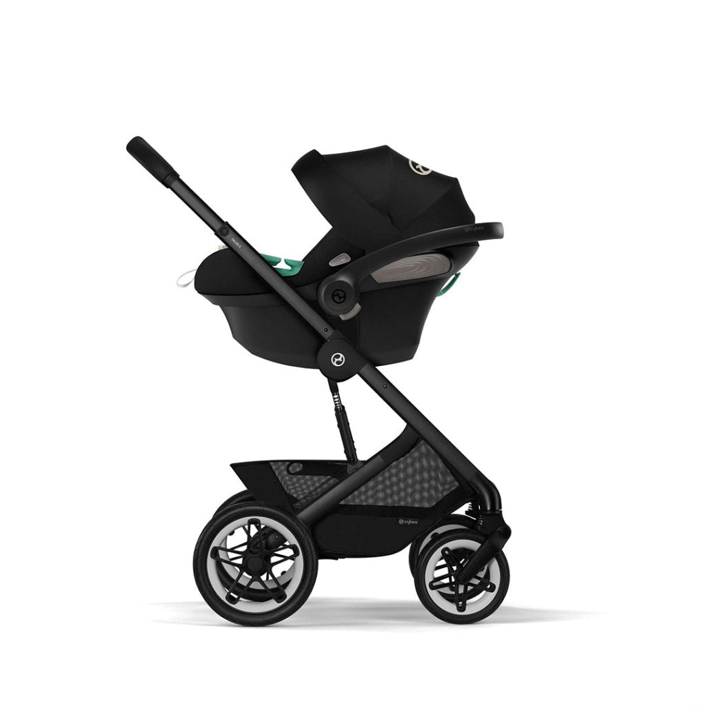 Bambinista-CYBEX-Travel-CYBEX Talos (7 Piece) Luxury Travel System with Cybex Gold Footmuff and CLOUD Z2 I-SIZE - Moon Black (2023 New Generation)