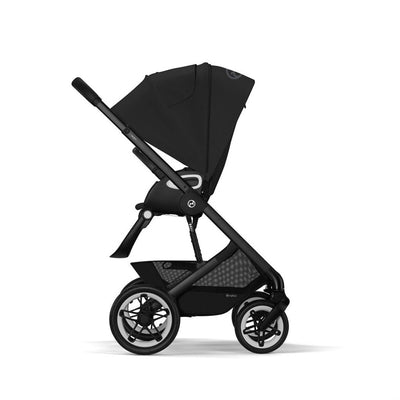 Bambinista-CYBEX-Travel-CYBEX Talos (7 Piece) Luxury Travel System with Cybex Gold Footmuff and CLOUD Z2 I-SIZE - Moon Black (2023 New Generation)