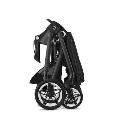 Bambinista-CYBEX-Travel-CYBEX Talos (7 Piece) Luxury Travel System with Cybex Gold Footmuff and CLOUD Z2 I-SIZE - Moon Black (2023 New Generation)