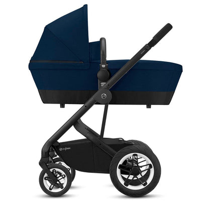 Bambinista-CYBEX-Travel-Cybex Talos S 2in1 Black Pushchair - Navy Blue