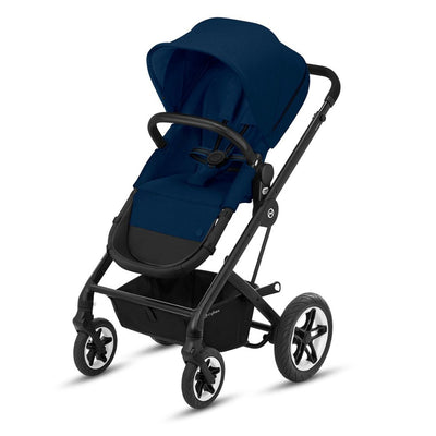 Bambinista-CYBEX-Travel-Cybex Talos S 2in1 Black Pushchair - Navy Blue