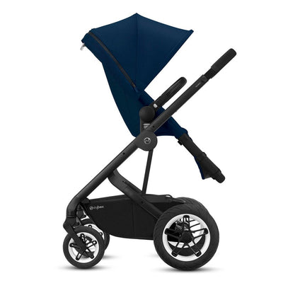 Bambinista-CYBEX-Travel-Cybex Talos S 2in1 Black Pushchair - Navy Blue