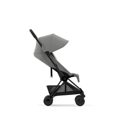 Bambinista-CYBEX-Travel-NEW CYBEX COYA Ultra-compact Pushchair with Matt Black Frame - Mirage Grey