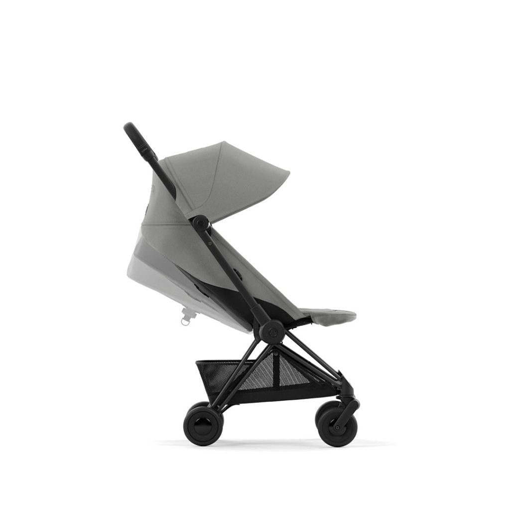 Bambinista-CYBEX-Travel-NEW CYBEX COYA Ultra-compact Pushchair with Rosegold Frame - Mirage Grey