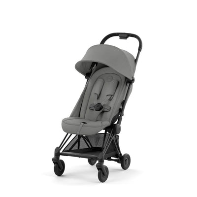 Bambinista-CYBEX-Travel-NEW CYBEX COYA Ultra-compact Pushchair with Rosegold Frame - Mirage Grey
