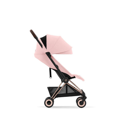 Bambinista-CYBEX-Travel-NEW CYBEX COYA Ultra-compact Pushchair with Rosegold Frame - Peach Pink