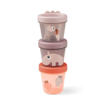 Bambinista-DONE BY DEER-Tableware-DONE BY DEER Baby Food Container 3-pack Ozzo Powder