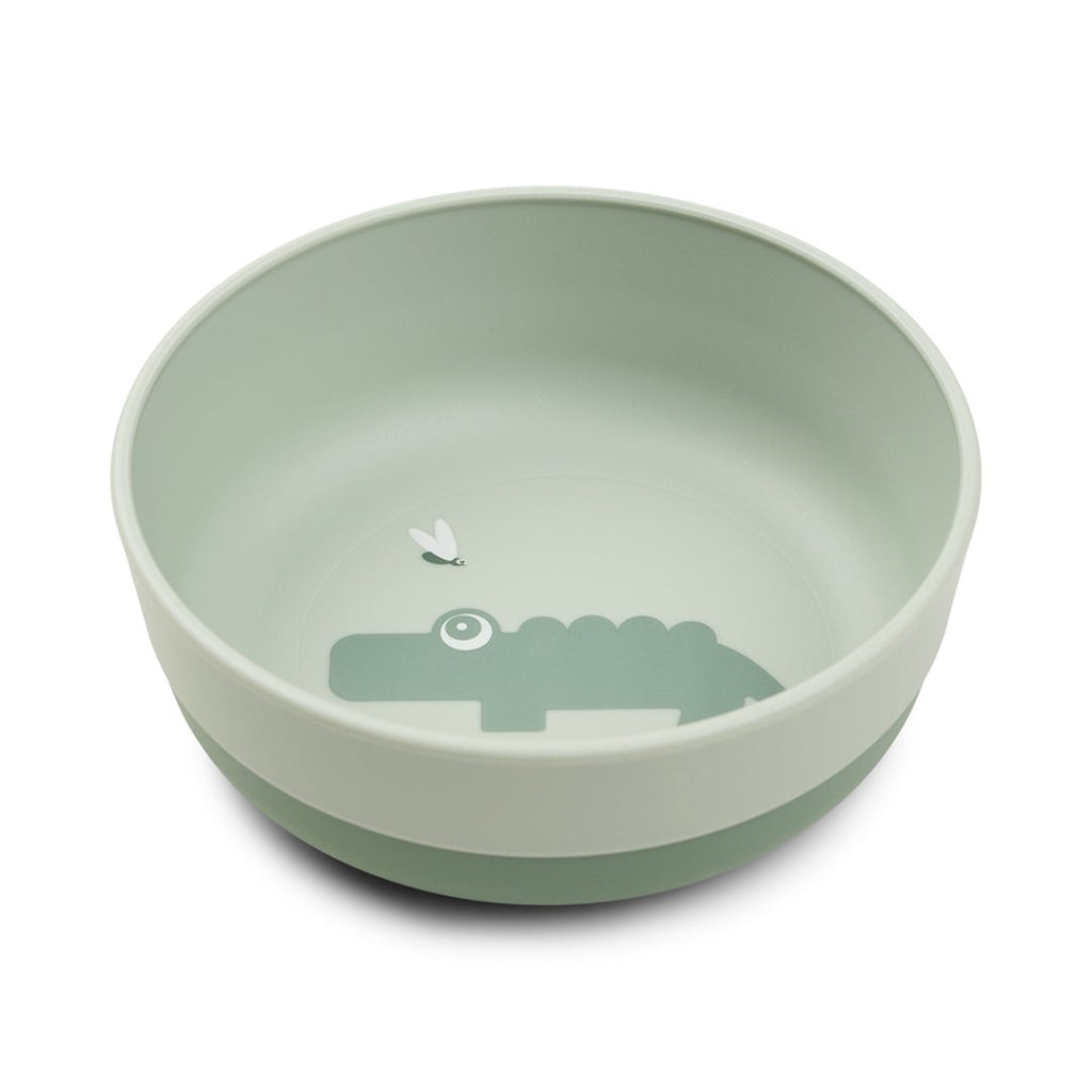 Bambinista-DONE BY DEER-Tableware-DONE BY DEER Foodie Bowl Croco Green