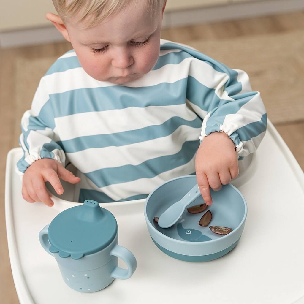 Bambinista-DONE BY DEER-Tableware-DONE BY DEER Foodie Cutlery Set Happy Dots - Blue