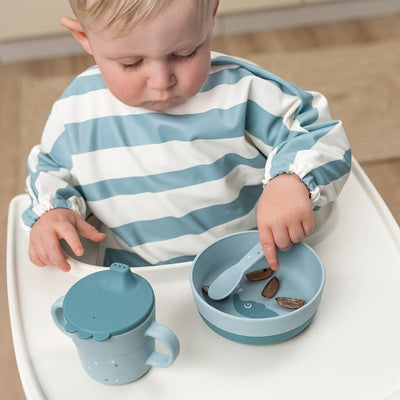 Bambinista-DONE BY DEER-Tableware-DONE BY DEER Foodie Cutlery Set Happy Dots - Blue