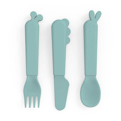 Bambinista-DONE BY DEER-Tableware-Done By Deer Kiddish Cutlery Set Deer Friends - Blue