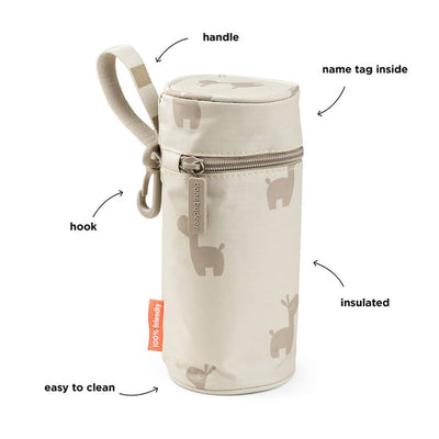 Bambinista-DONE BY DEER-Tableware-DONE BY DEER Kids Insulated Bottle Holder Lalee Sand