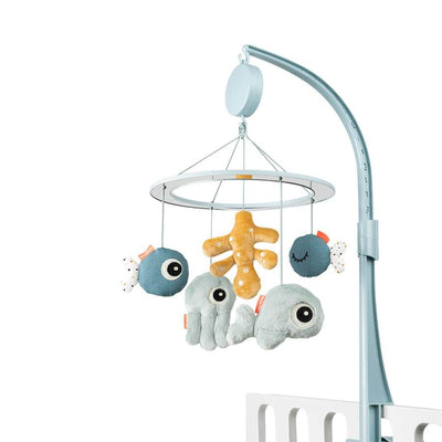 Bambinista-DONE BY DEER-Toys-Done By Deer Musical Mirror Mobile Sea Friends Blue
