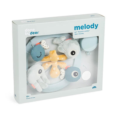 Bambinista-DONE BY DEER-Toys-Done By Deer Musical Mirror Mobile Sea Friends Blue