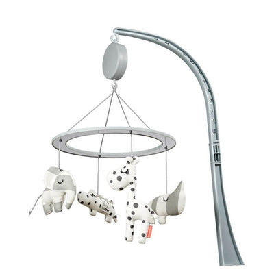 Bambinista-DONE BY DEER-Toys-Done By Deer Musical Mirror Mobile Sleepy Grey
