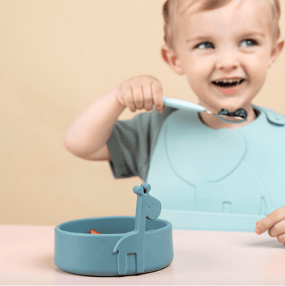 Bambinista-DONE BY DEER-Tableware-Done By Deer Peekaboo First Meal Set Deer Friends Blue