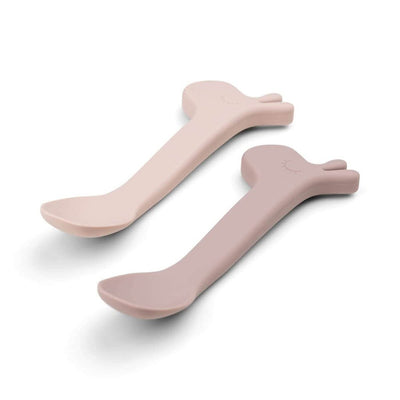 Bambinista-DONE BY DEER-Tableware-DONE BY DEER Silicone Spoon 2-pack Lalee - Powder