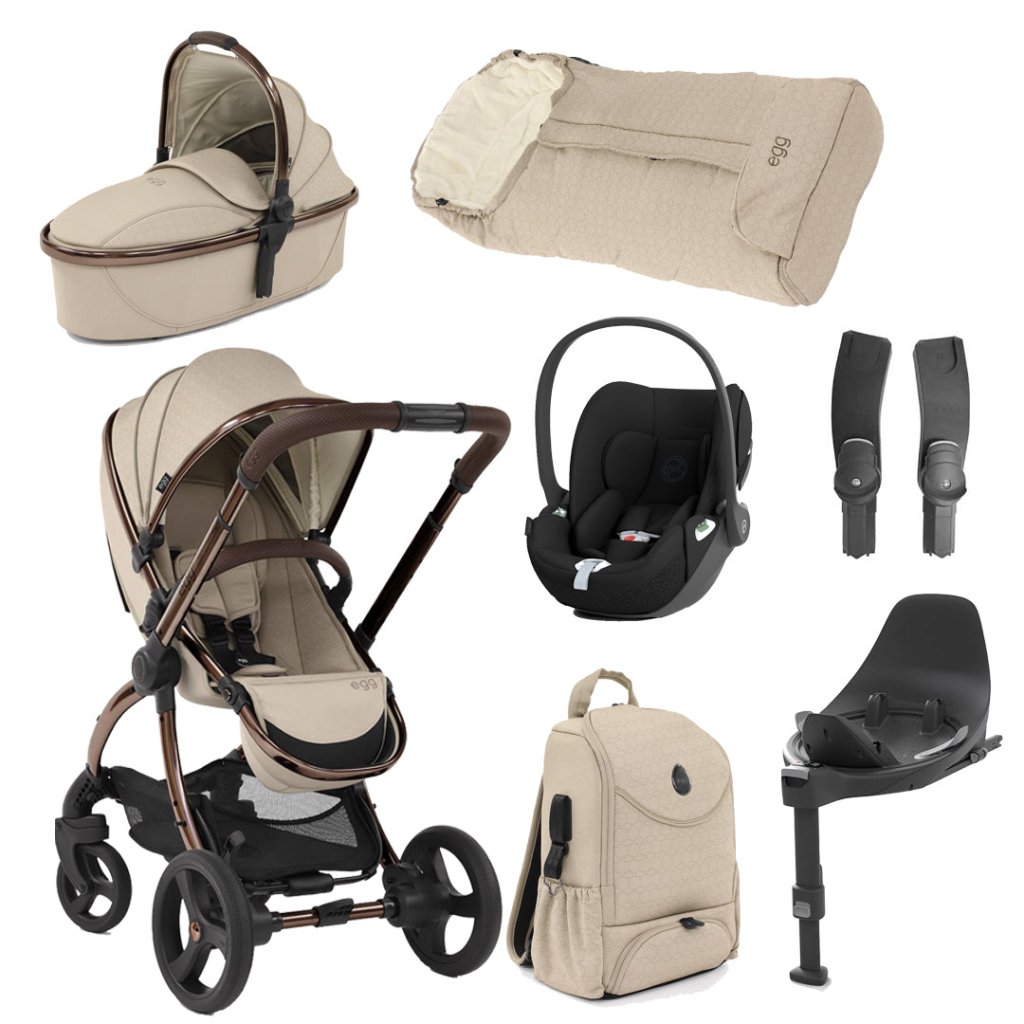Bambinista-EGG-Travel-EGG 2 Luxury Bundle with CYBEX CLOUD T I-SIZE + BASE - Feather Geo