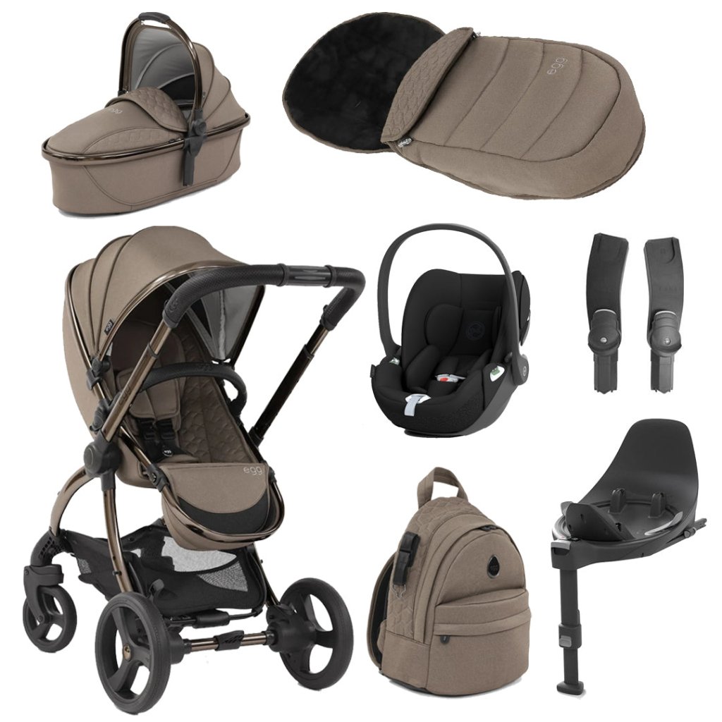 Bambinista-EGG-Travel-EGG 2 Luxury Bundle with CYBEX Cloud T I-SIZE + BASE - Mink