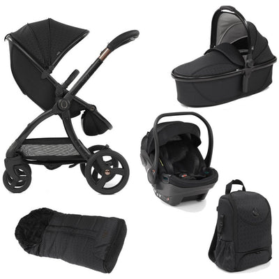 Bambinista-EGG-Travel-EGG 2 Luxury Bundle with EGG Shell Car Seat - Black Geo