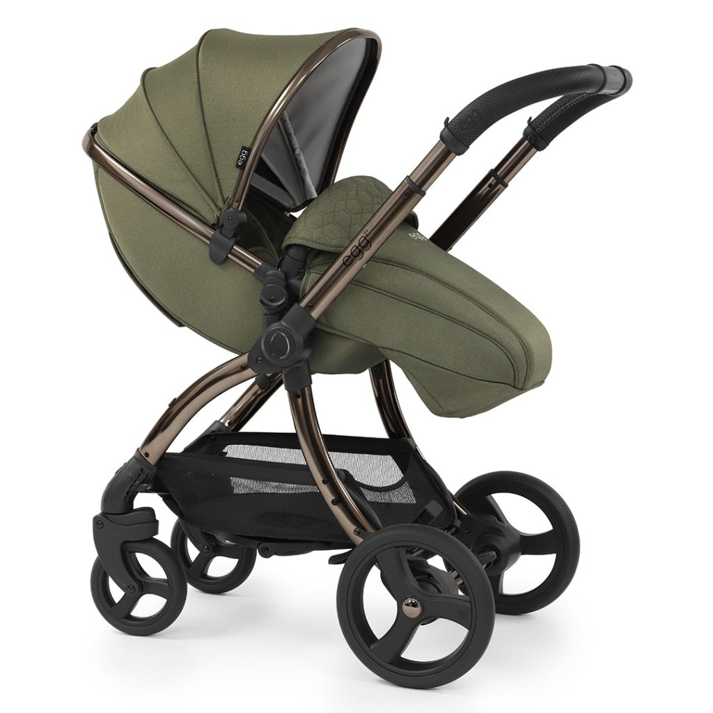 Bambinista-EGG-Travel-EGG 2 Luxury Bundle with EGG Shell Car Seat - Hunter Green