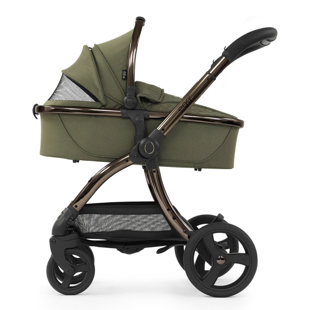 Bambinista-EGG-Travel-EGG 2 Luxury Bundle with EGG Shell Car Seat - Hunter Green