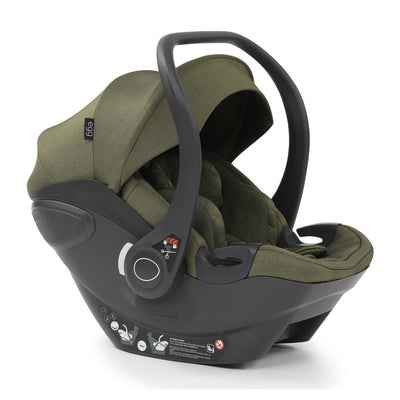 Bambinista-EGG-Travel-EGG 2 Luxury Bundle with EGG Shell Car Seat - Hunter Green