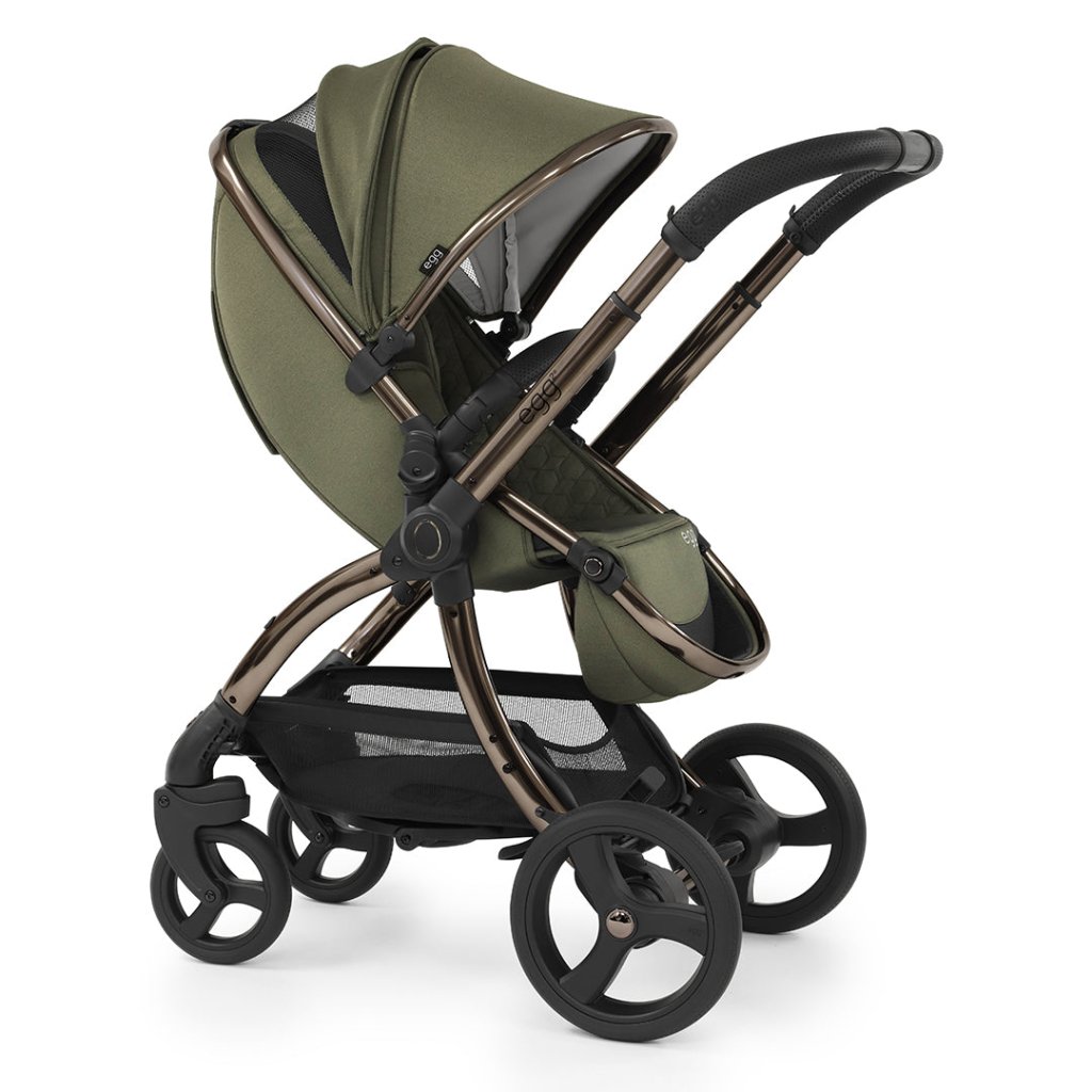 Bambinista-EGG-Travel-EGG 2 Luxury Bundle with EGG Shell Car Seat - Hunter Green