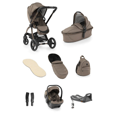 Bambinista-EGG-Travel-EGG 2 Luxury Bundle with EGG Shell Car Seat - Mink