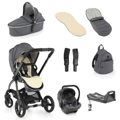 Bambinista-EGG-Travel-Egg 2 Luxury Bundle with Egg Shell Car Seats - Quartz