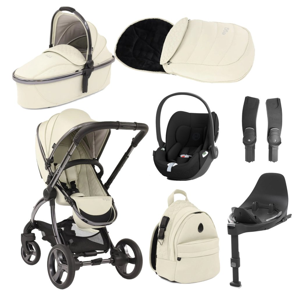 Bambinista-EGG-Travel-EGG 2 Luxury Travel System with CYBEX Cloud T i-Size + Base T - Moonbeam