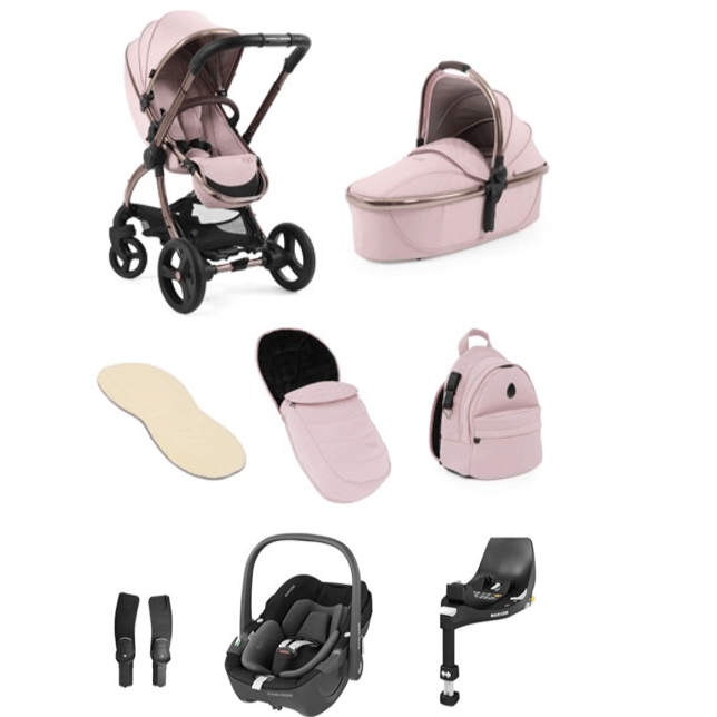 Bambinista-EGG-Travel-EGG 2 Luxury Travel System with MAXI COSI Pebble 360 Seat & FamilyFix 360 Base - Hush Violet