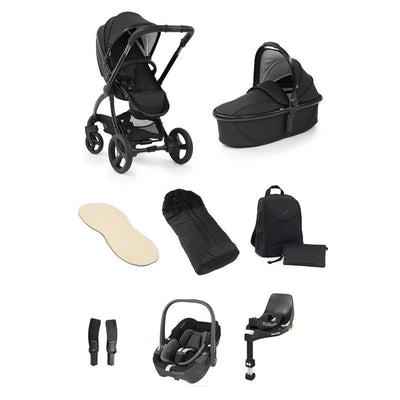 Bambinista-EGG-Travel-EGG 2 Luxury Travel System with MAXI COSI Pebble 360 Seat & FamilyFix 360 Base - Special Edition Black Geo