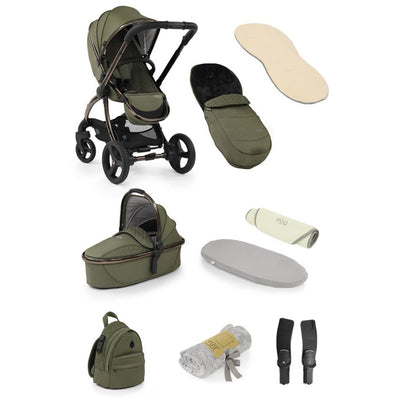 Bambinista-EGG-Travel-Egg 2 Snuggle 9 Piece Bundle - Hunter Green