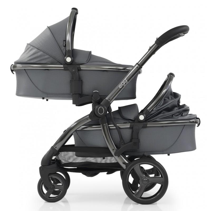 Bambinista-EGG-Travel-Egg 2 Tandem Seat - Jurassic Grey