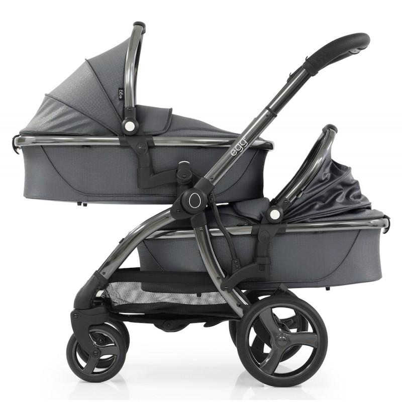 Bambinista-EGG-Travel-Egg 2 Tandem Seat - Jurassic Grey