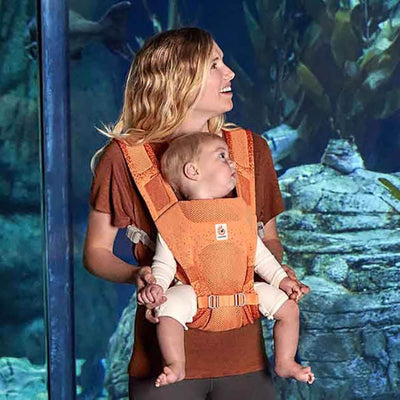 Bambinista-ERGOBABY-Carriers-ERGOBABY Aerloom Baby Carrier - Amber Coral
