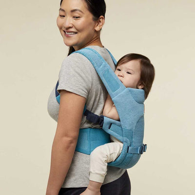 Bambinista-ERGOBABY-Carriers-ERGOBABY Aerloom Baby Carrier - Aquamarine