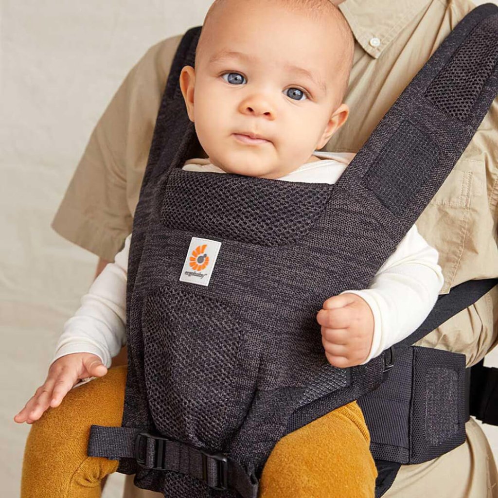 Bambinista-ERGOBABY-Carriers-ERGOBABY Aerloom Baby Carrier - Charcoal / Black