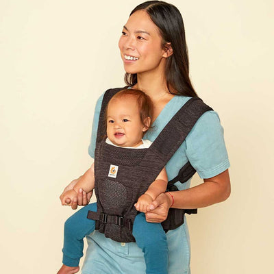 Bambinista-ERGOBABY-Carriers-ERGOBABY Aerloom Baby Carrier - Charcoal / Black