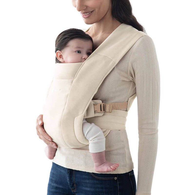 Bambinista-ERGOBABY-Carriers-ERGOBABY Embrace Knit Newborn Carrier - Cream