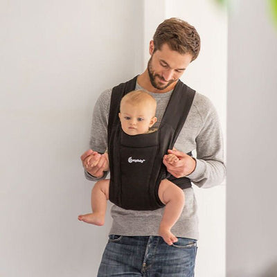 Bambinista-ERGOBABY-Carriers-ERGOBABY Embrace Knit Newborn Carrier - Pure Black