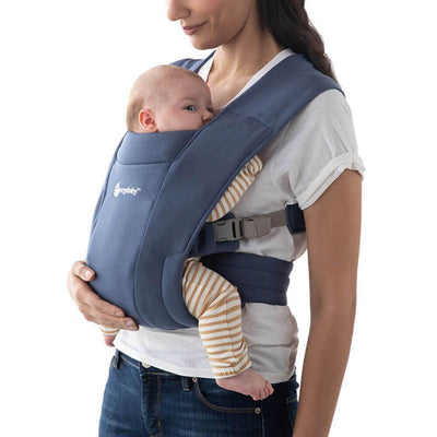 Bambinista-ERGOBABY-Carriers-ERGOBABY Embrace Knit Newborn Carrier - Soft Navy